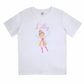 Girls fairy princess personalised Birthday T-shirt By Sweetlea Gifts