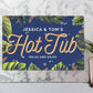 Hot Tub Personalised Metal Sign-Personalised Gift By Sweetlea Gifts