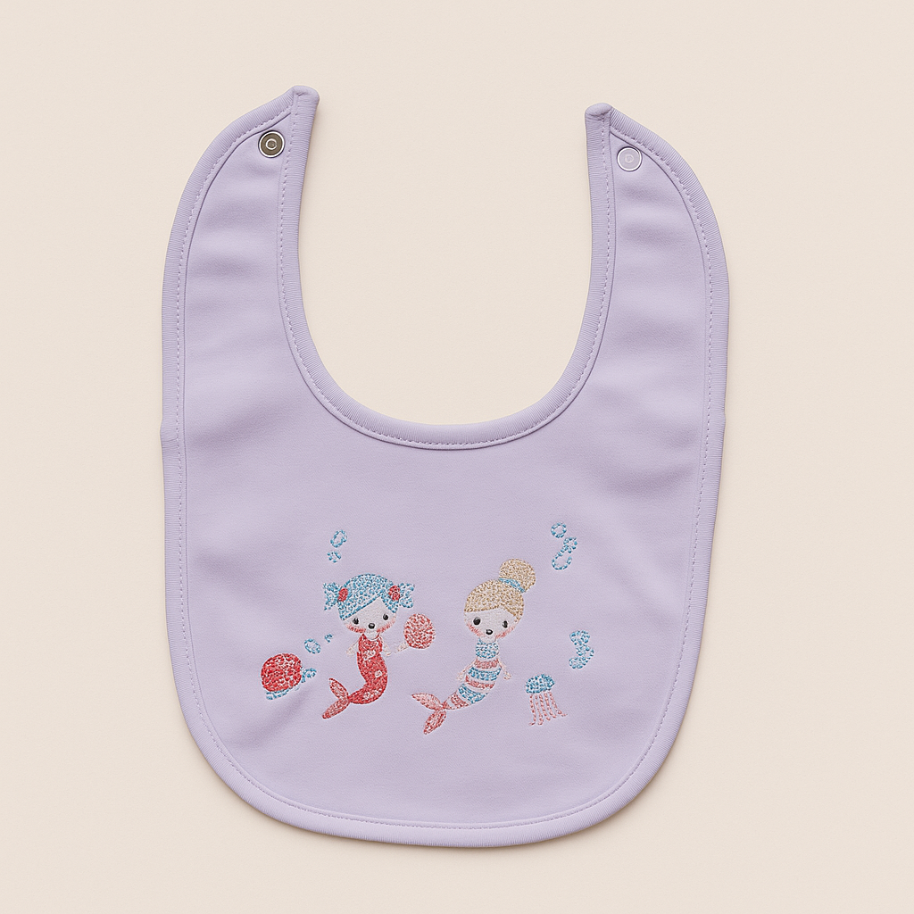 Baby Girls Pink Mermaid theme 7 piece Layette set