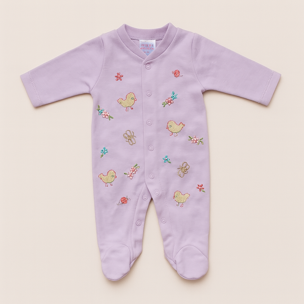 Pink Farm animal theme 7 piece Baby Layette set