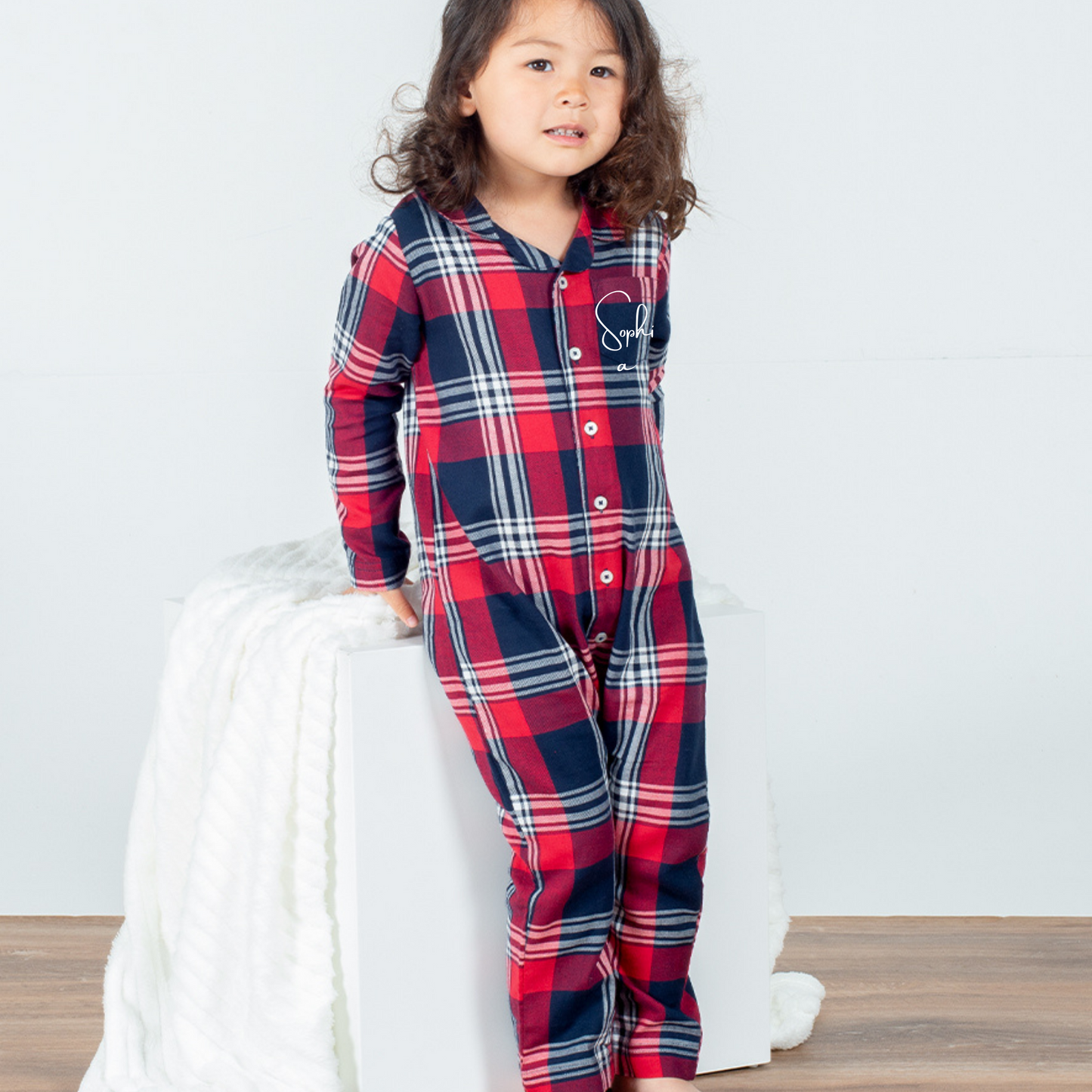 Personalised Tartan Christmas Pyjamas - Family Matching