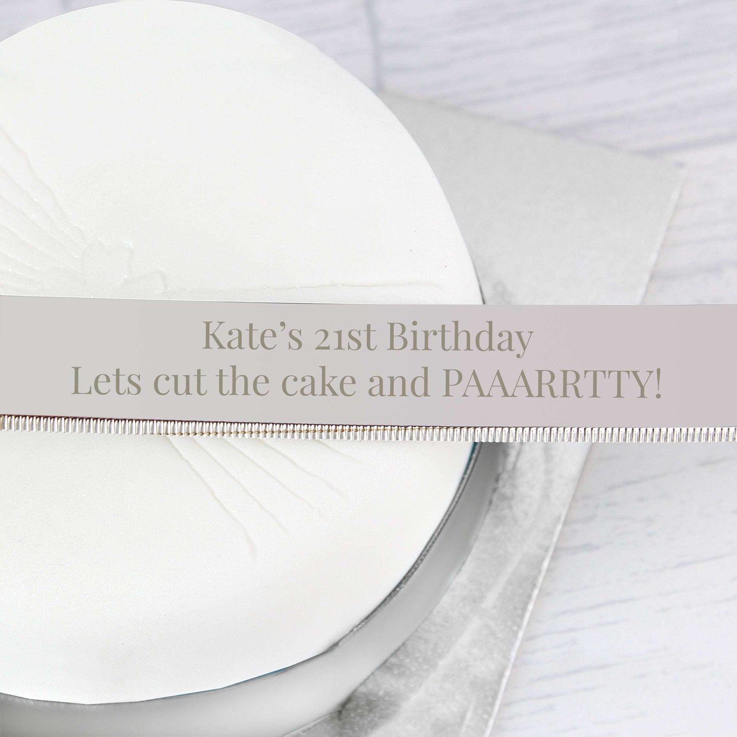 21st Birthday personalised cake knife By Sweetlea Gifts