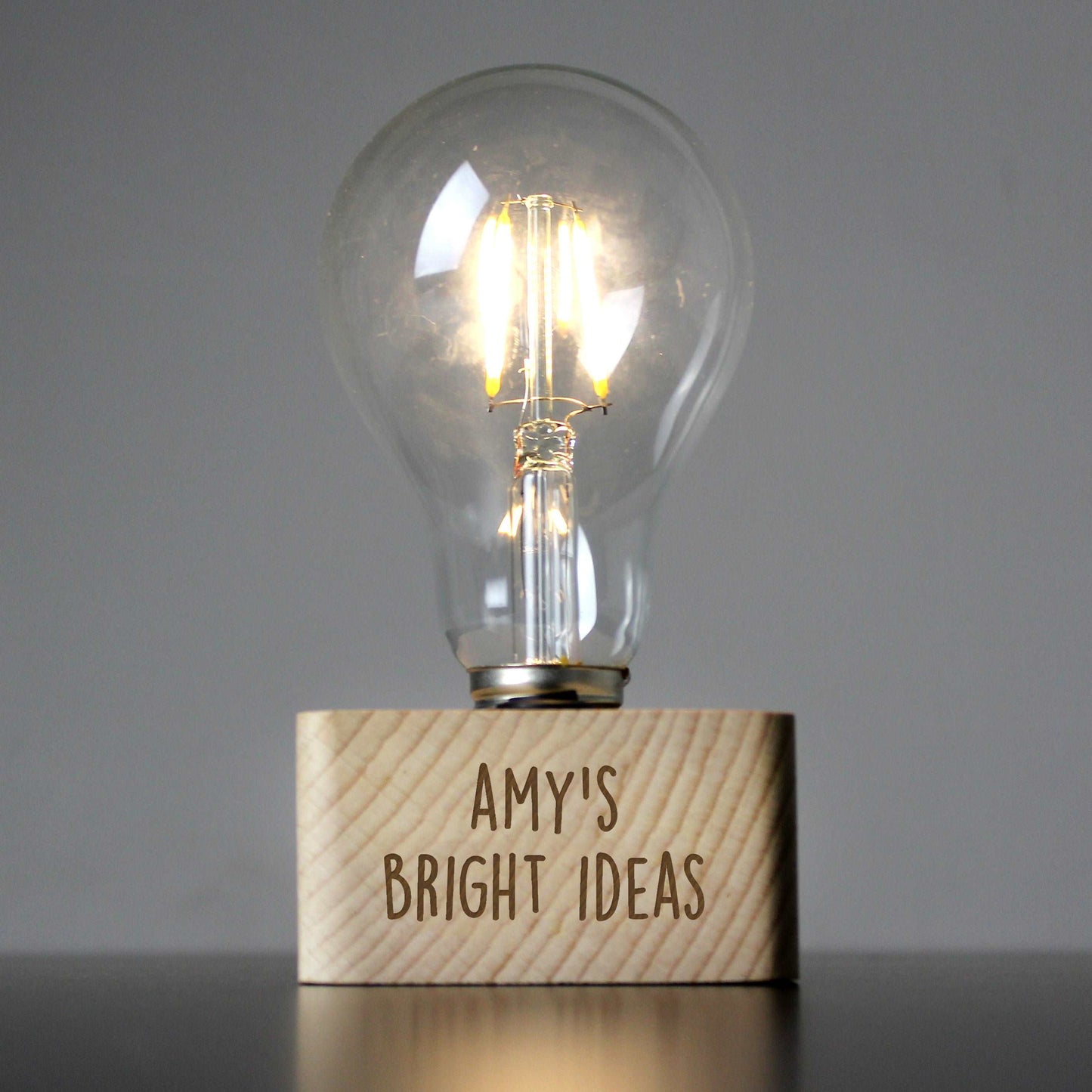 Personalised Bulb LED table lamp