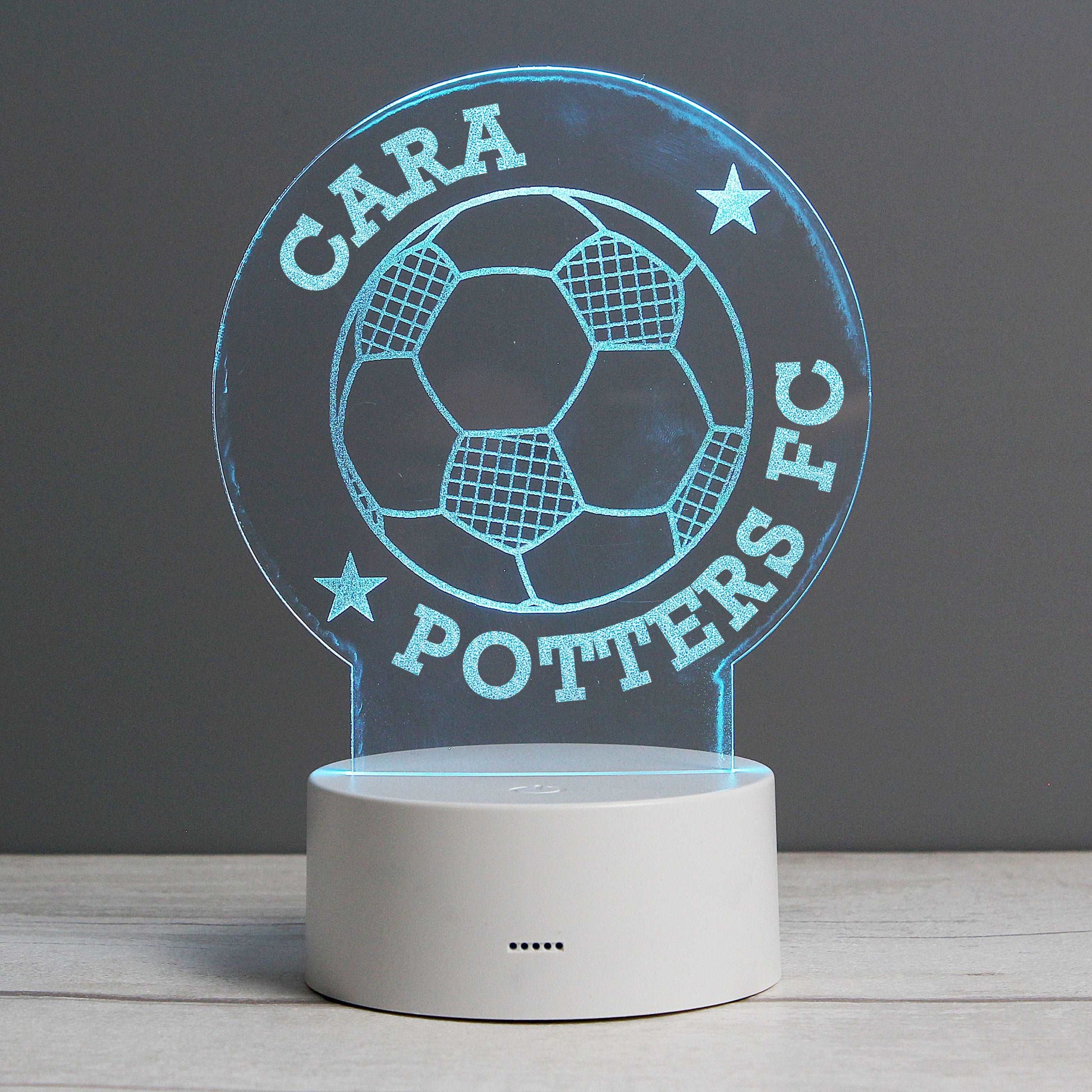 Football Personalised colour changing LED Desk night light