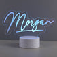 Name colour changing LED sign light