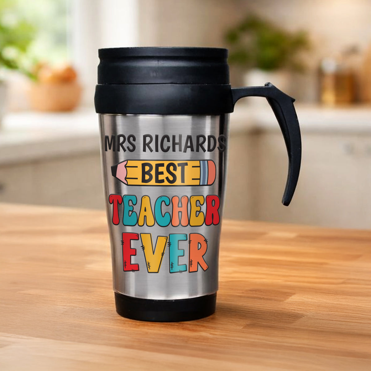 Personalised Best Teacher Thermal Mug