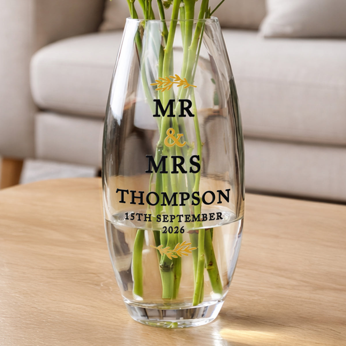 Personalised Couples Bullet Vase