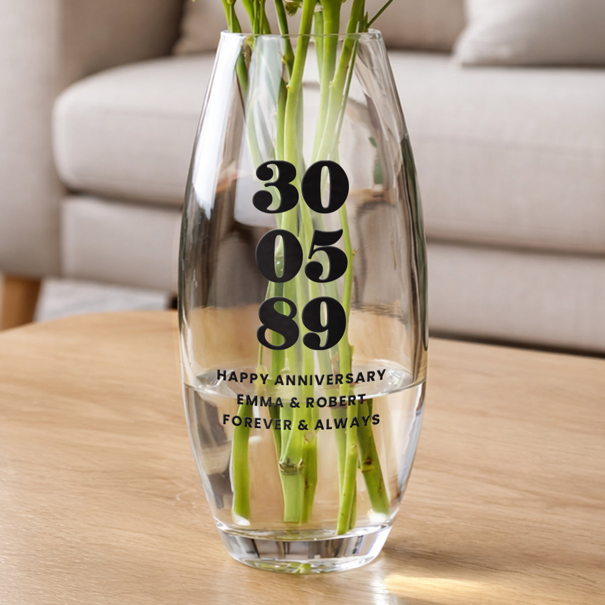 Personalised Special Date Bullet Vase