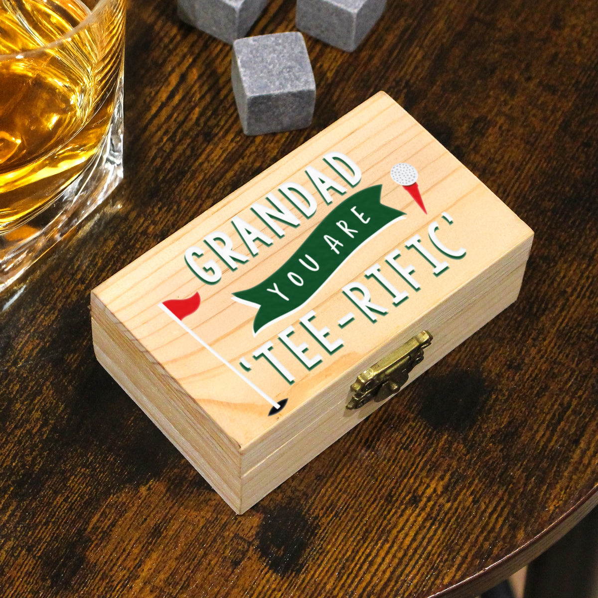 Personalised Golf Whisky Stones