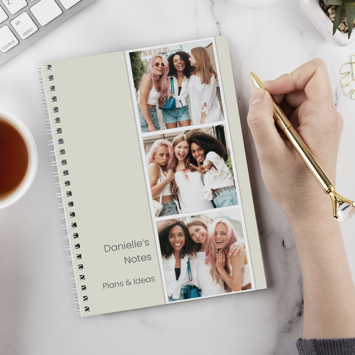 Personalised Photo Upload Strip Notebook