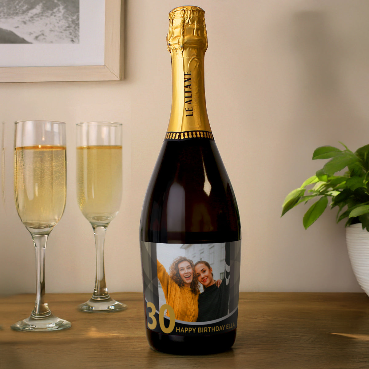 Personalised Photo Upload Birthday Prosecco