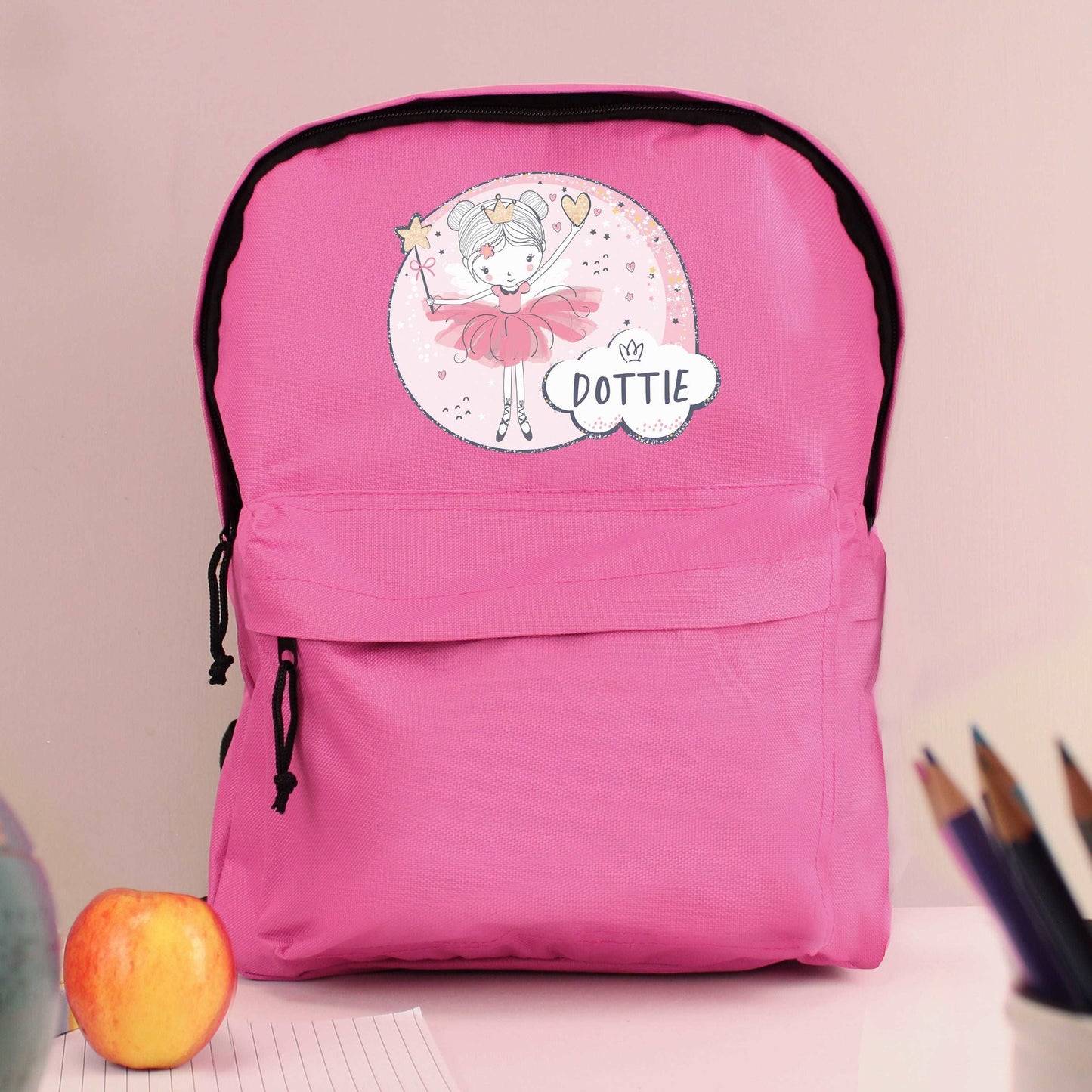 Fairy Pink Backpack Personalised