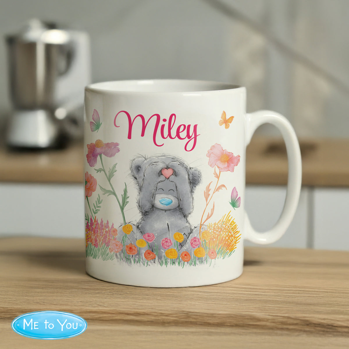 Personalised Me to You Flowery Mug