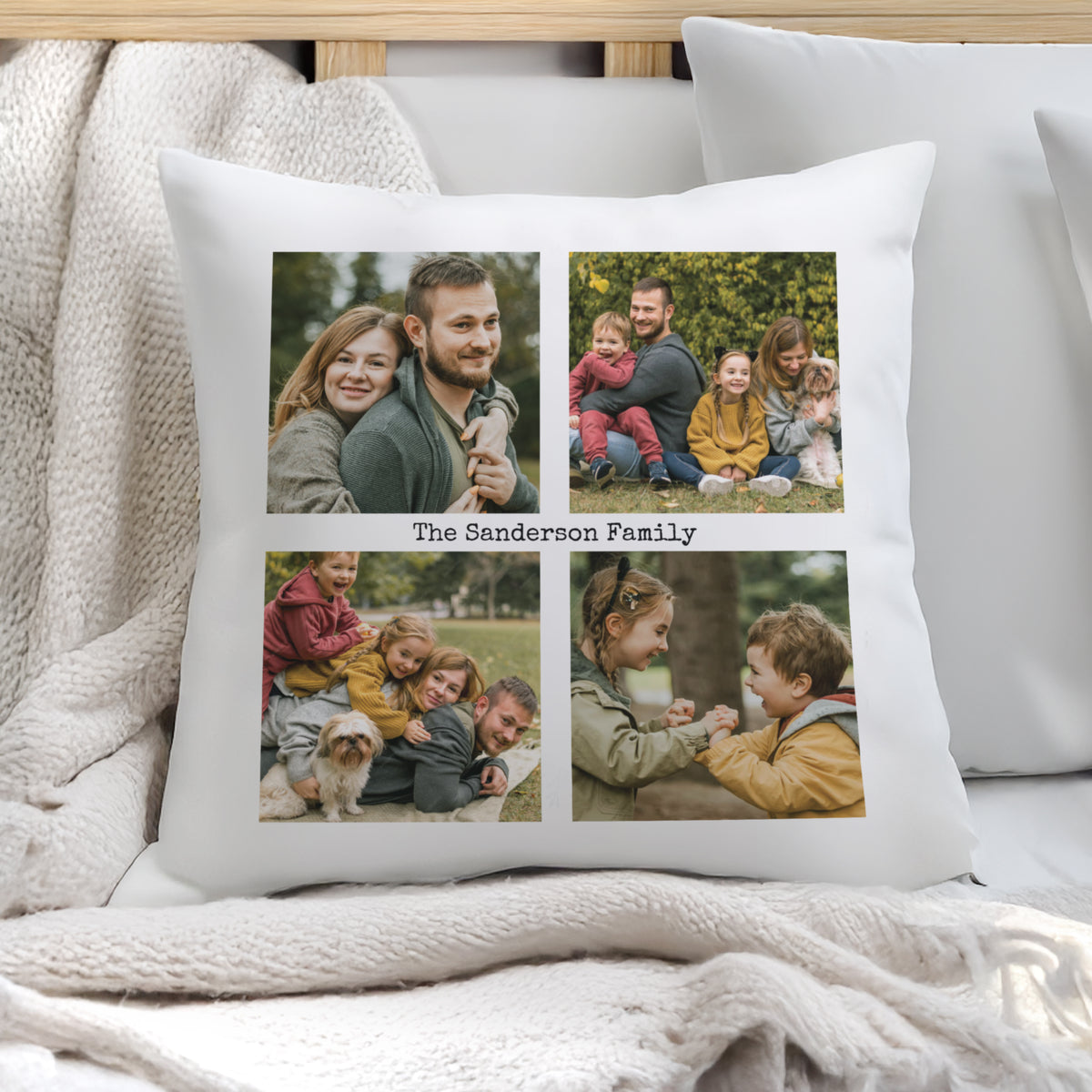 Personalised Multi Photo Upload Cushion