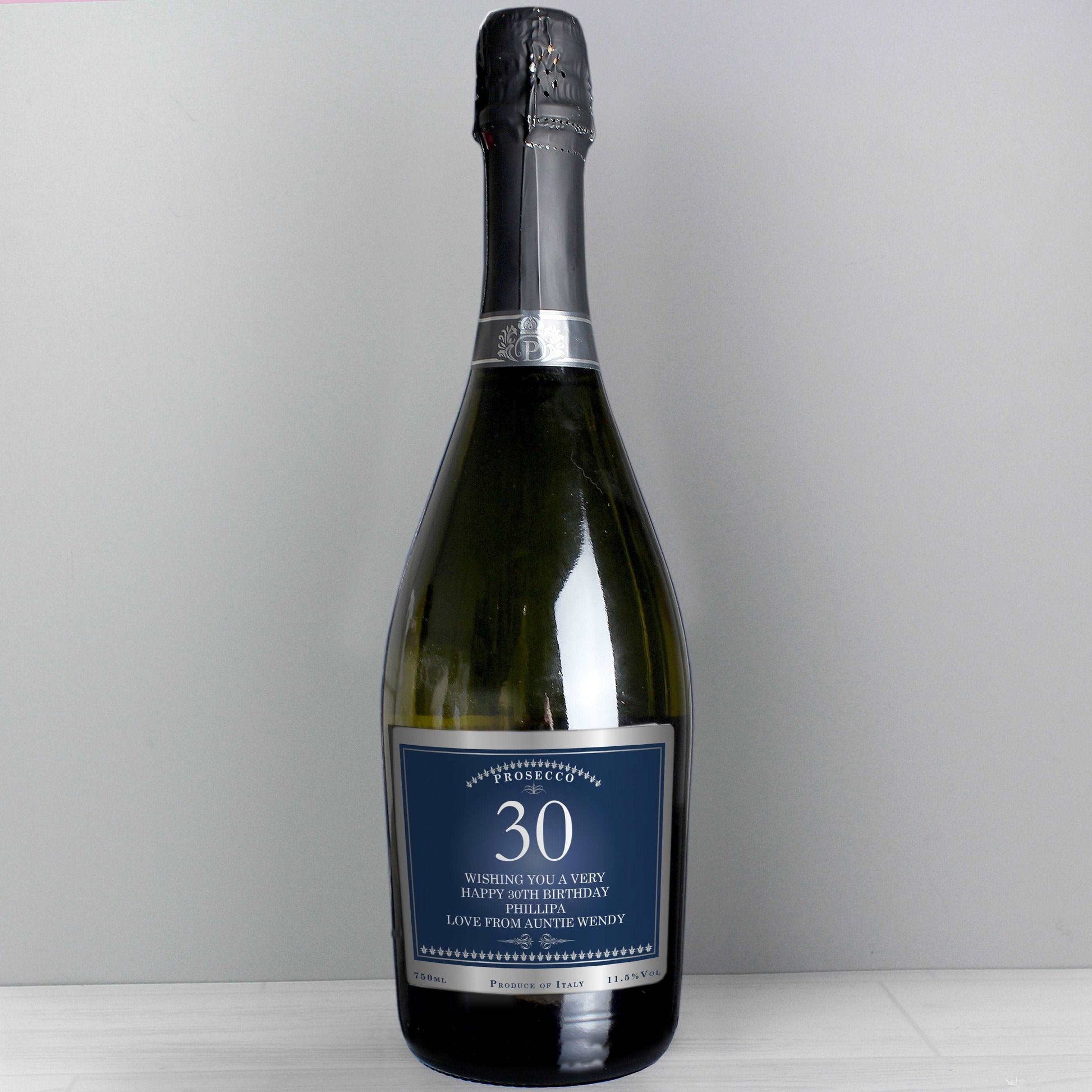 Personalised Bottle of Prosecco-Personalised Gift By Sweetlea Gifts
