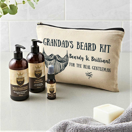 Beard grooming kit personalised - Gifts for men by sweetlea gifts 