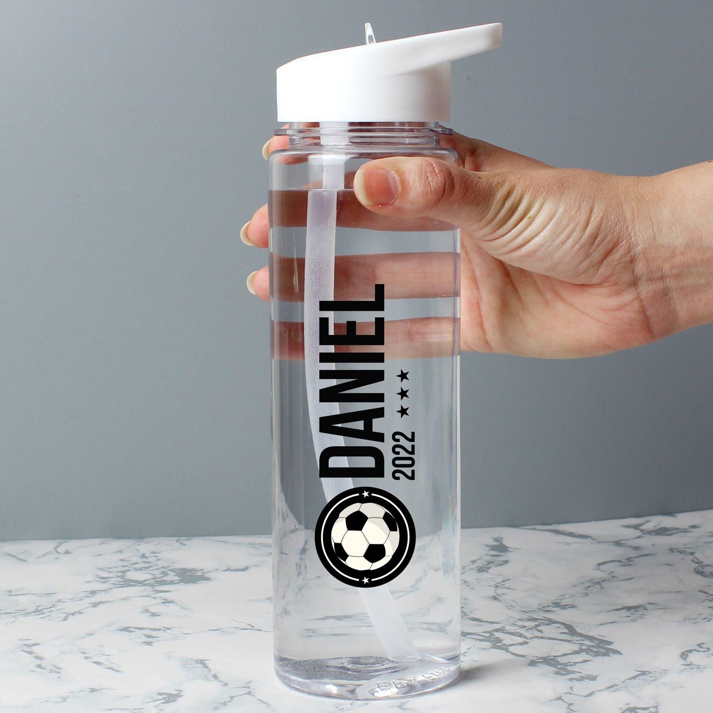 Personalised Football sports water bottle By Sweetlea Gifts