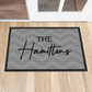 Grey personalised Doormat - Personalised homeware by Sweetlea Gifts