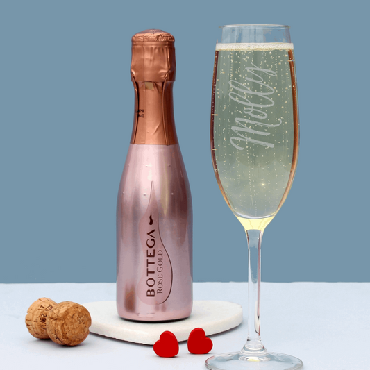 200ml Rose Gold Bottega & Flute Set