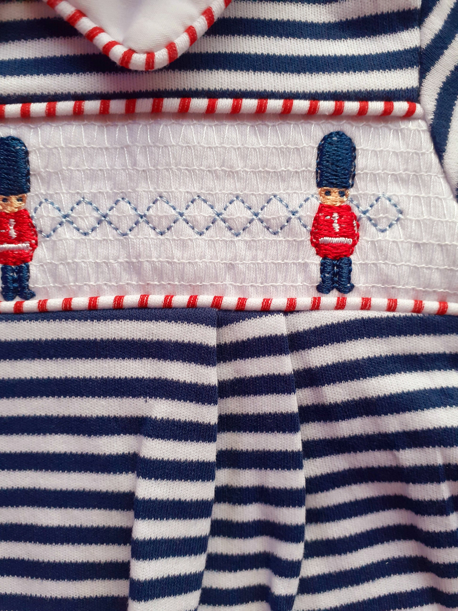 Smocked soldiers design
