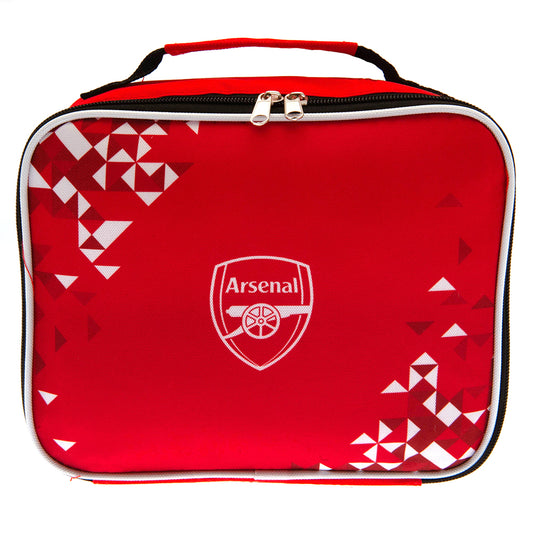 Particle design lunch bag featuring a white club crest