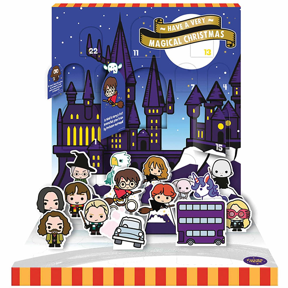 Harry Potter chibi style musical advent calendar complete with fun trivia questions 