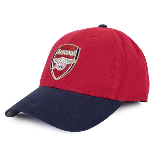 Navy and red classic design curved brim cap