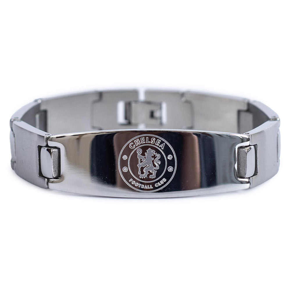 Brushed stainless steel link bracelet 