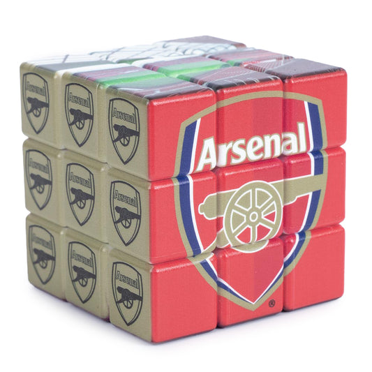 3x3 cube puzzle featuring multiple Arsenal images 