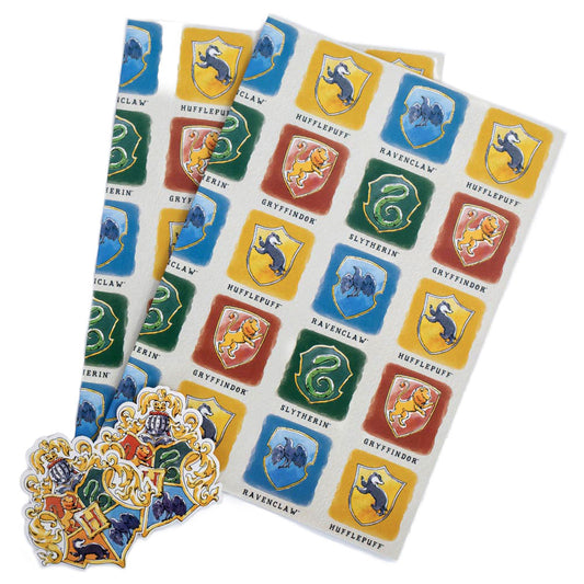 Vibrant, colourful gift wrap sheets and tags