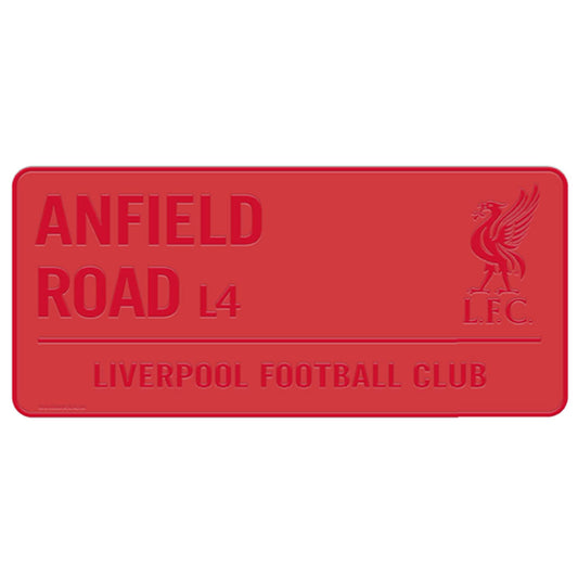 Gloss finish design stamped metal wall sign