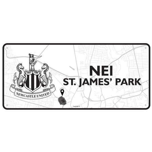 Gloss finish design stamped metal wall sign