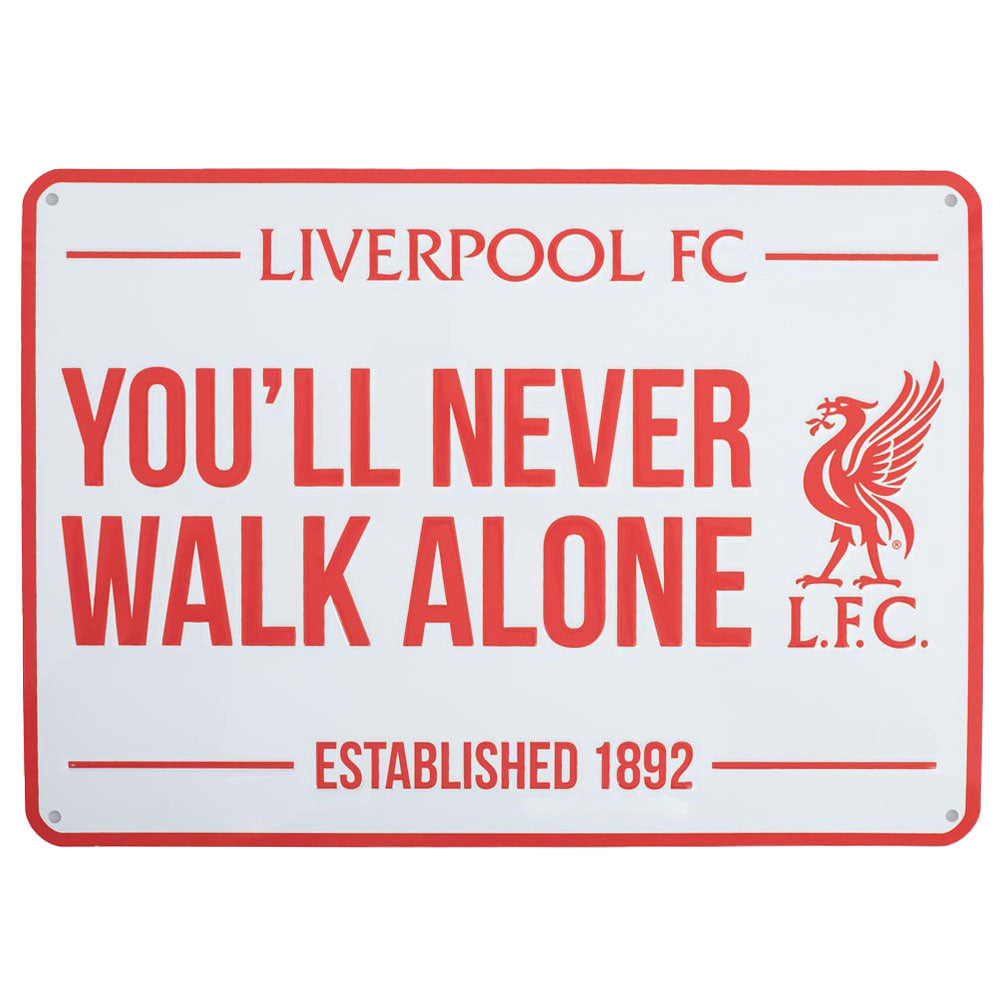 Iconic design stamped metal wall sign