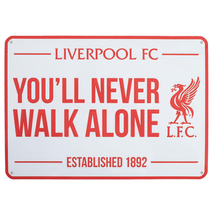 Iconic design stamped metal wall sign