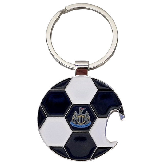 Metal football shaped bottle opener