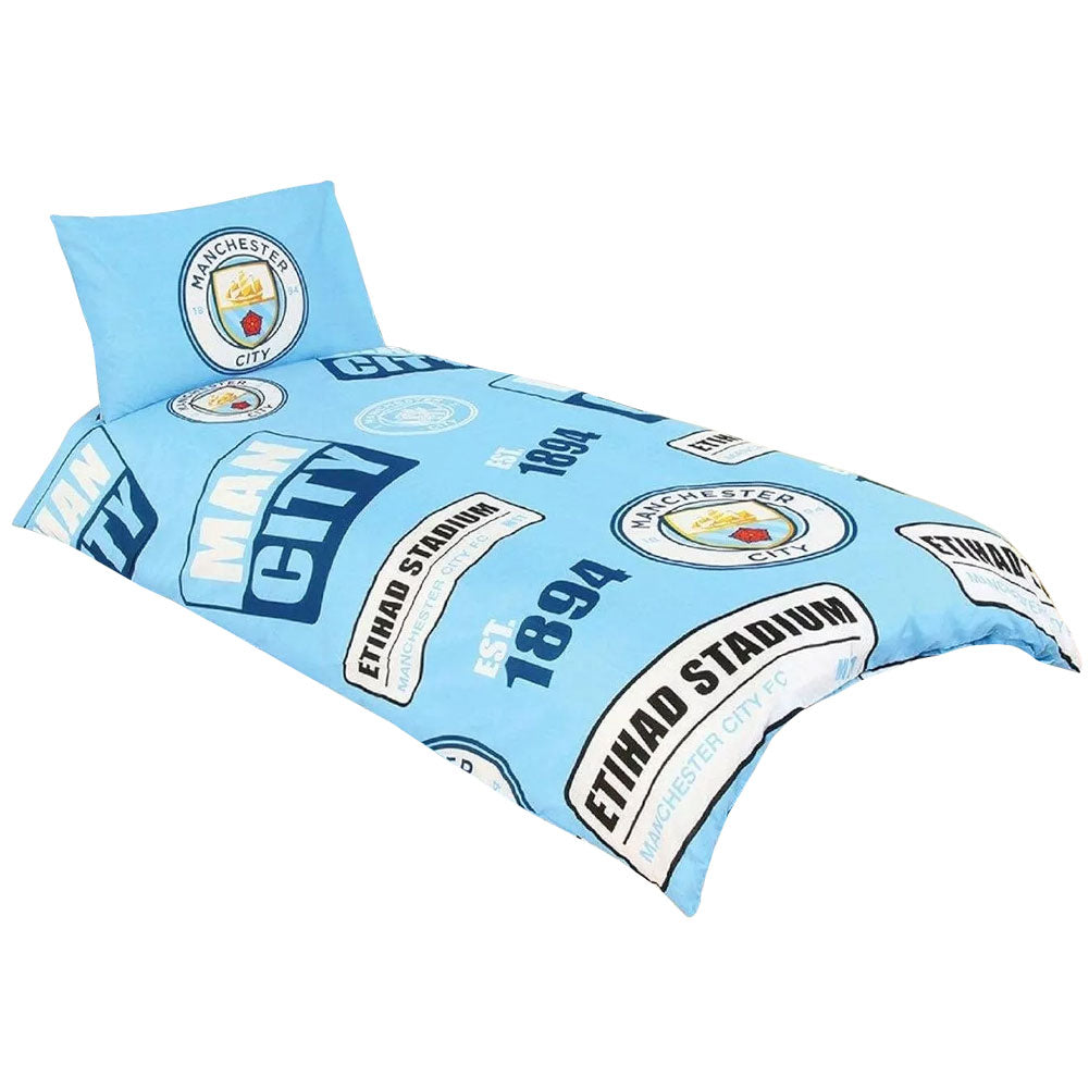 Striking patch design duvet cover 