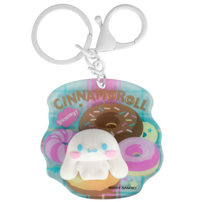 Cute 3D keyring with a chain and lobster claw attachment
