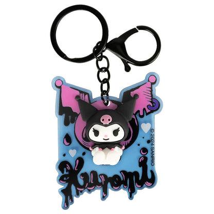 3D keyring with a chain and lobster claw attachment