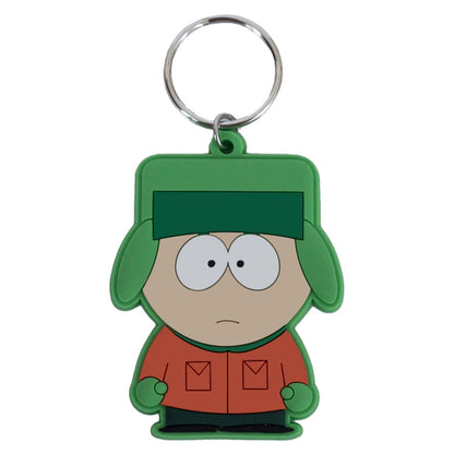 Soft, durable 5mm thick PVC Keyring with chain and split ring