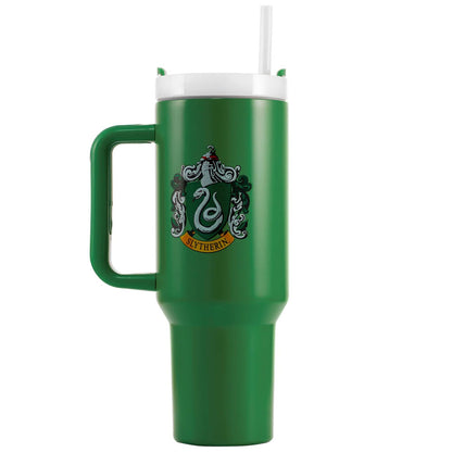 Branded Slytherin 40oz thermal tumbler, ideal for Harry Potter fans of all ages