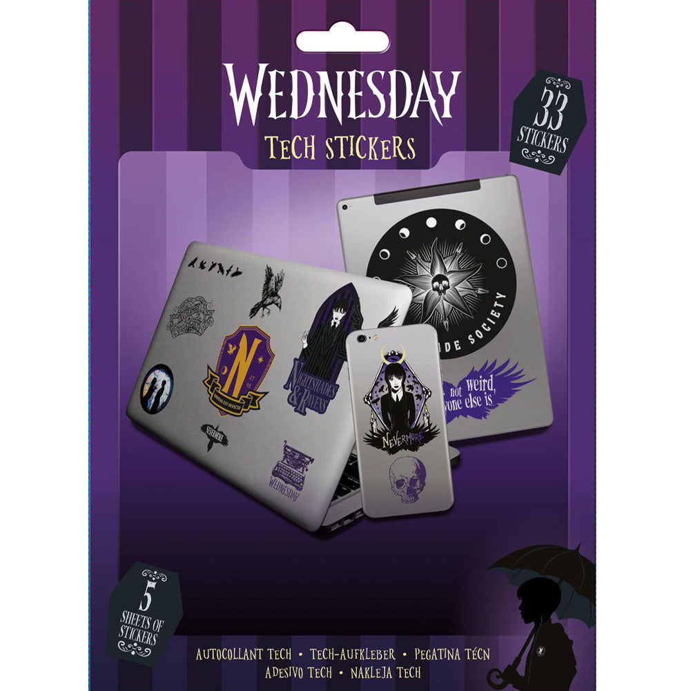 Set of 33 vinyl self adhesive tech stickers