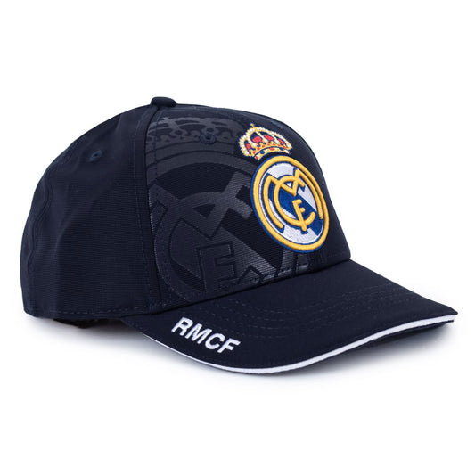 Navy classic design curved brim cap with white peak insert detail