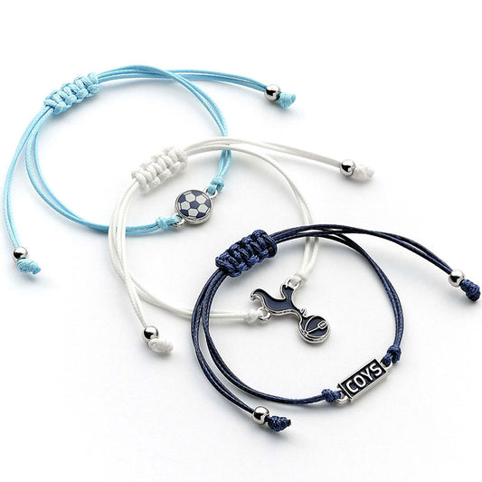 Set of three colourful and quaint friendship bracelets