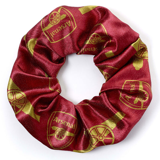 Colourful satin hair scrunchie