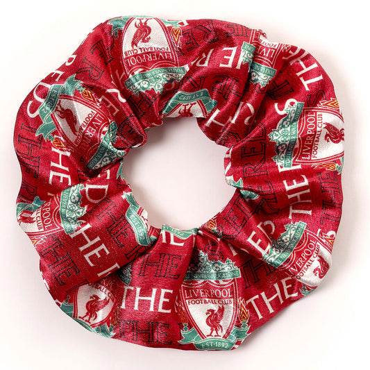 Colourful satin hair scrunchie