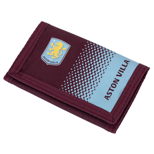 Fade design wallet featuring a full colour club crest and Aston Villa text