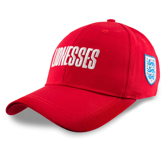 Red classic design curved brim cap
