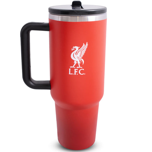 Red 40oz thermal tumbler, ideal for Liverpool fans of all ages