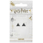 Harry Potter Silver Plated Deathly Hallows Stud Earrings
