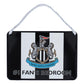 Newcastle United FC No1 Fan Stripe Bedroom Sign